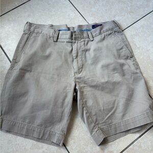 Ralph Lauren Men's Beige Flat Front Shorts